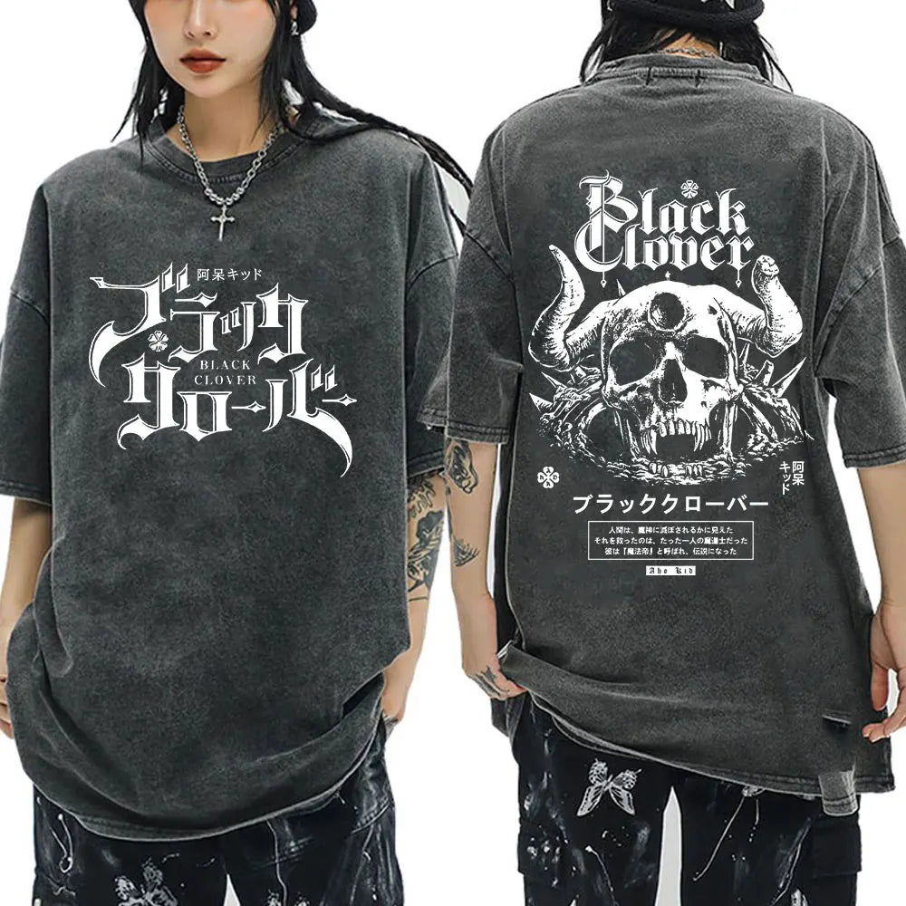 Black Clover Yami Sukehiro Washed T Shirt