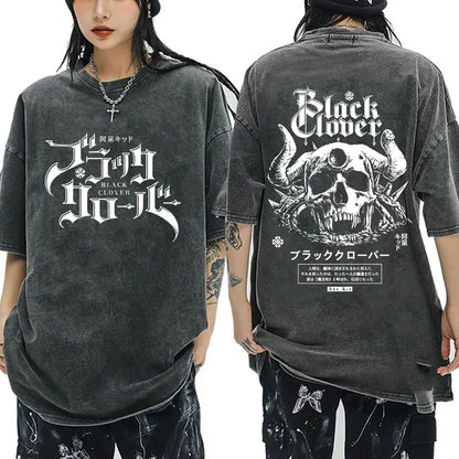 Black Clover Yami Sukehiro Washed T Shirt