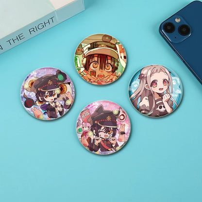 44/58mm Minamoto Kou Yashiro Nene Hanako-kun Anime Character Badge