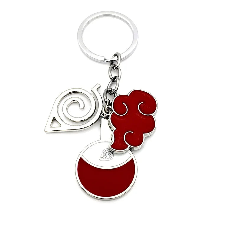 New Pendant Keychains Uzumaki Naruto Anime Figures Accessories Akatsuki Itachi Manga Men Key Chain Fans Gift Kids Toys Keyrings