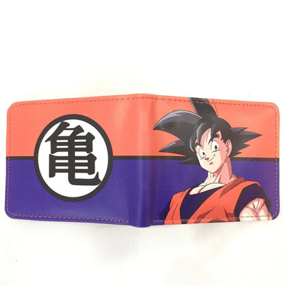 Dragon Ball Son Goku Multifunctional Card Purse Cartoon PU Wallet Personality Creativity Simple Foldable Coin Boy Birthday Gift