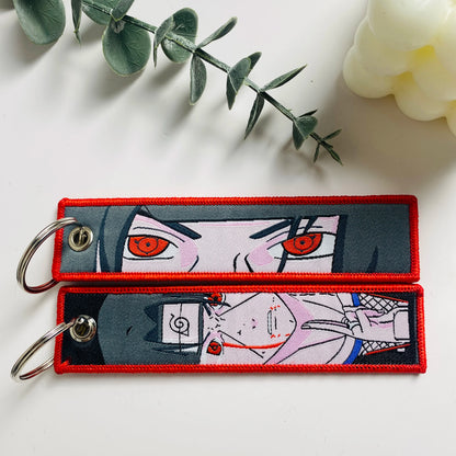 Anime Character Embroidered Keychain