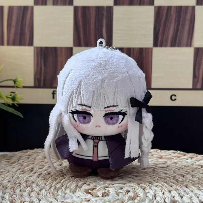 10CM Anime Danganronpa Stuffed Plush Naegi Makoto Nagito Komaeda Printed Body Soft Adorable Starfish Doll Pendant KeyChain Gifts