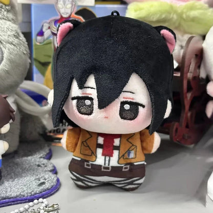 10cm Anime Hange Zoe Cosplay Plush Doll Pendant Attack On Titan Stuffed Toy Pendant Keychain Mascot Xmas Gifts