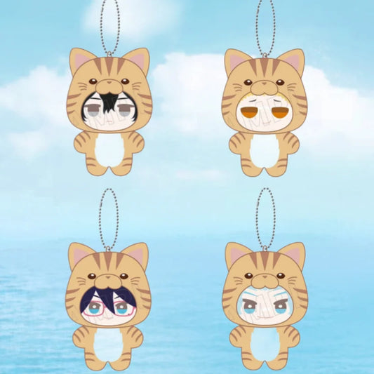 5Cm Acrylic Keychain Bag Pendant For Attack on Titan Levi Ackerman Erwin Smith Anime Keychain Collection Accessories Fans Gifts