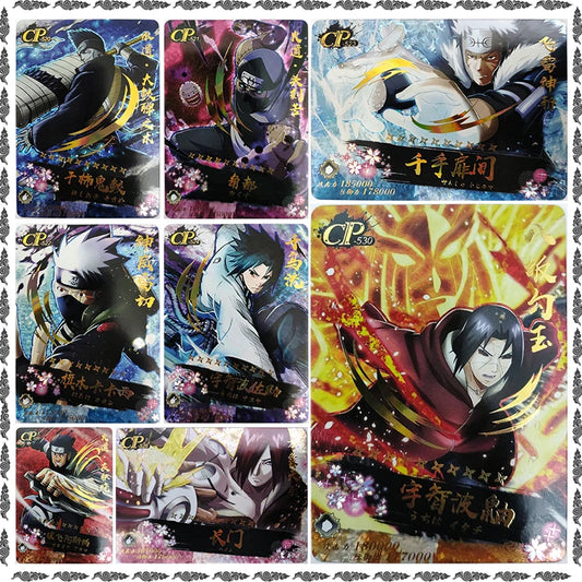 Anime NARUTO Rare Itachi Hoshigaki Kisame Nagato Sarutobi Asuma Kakuzu Sasuke Kakashi Game CP Collectible Card Birthday Toy Gift
