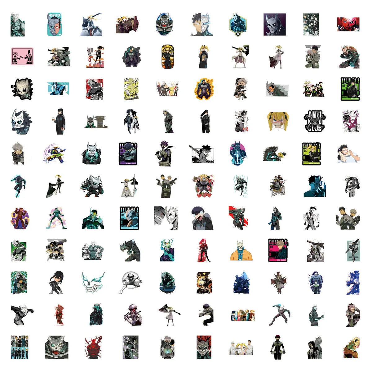 Kaiju No. 8 Cartoon Stickers