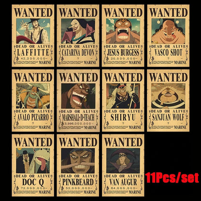 One Piece Luffy Wanted Posters