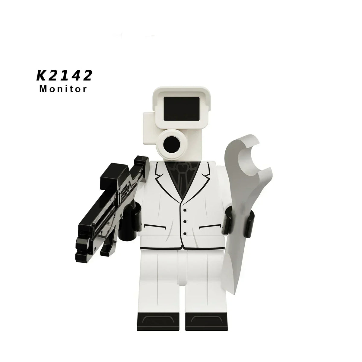 New KDL DJ Upgrade War-Damaged Skibidi Toilet Man Figures Anime Block Toys TvMan Titan Bricks Model Toy For Kid Birthday Gift