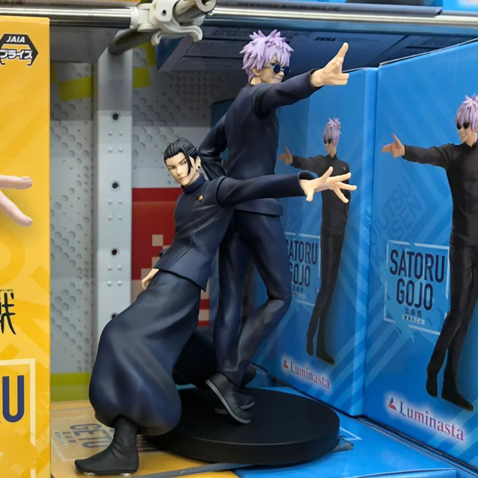 2 kinds 17cm Japanese Anime Jujutsu Kaisen Figure Gojo Satoru Action Figure PVC Model Toys Collectible Statue Standing Kids Gift