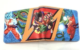 Dragon Ball Son Goku Multifunctional Card Purse Cartoon PU Wallet Personality Creativity Simple Foldable Coin Boy Birthday Gift