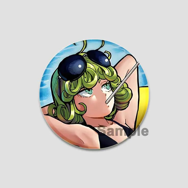 One Punch Man Saitama Button Pins