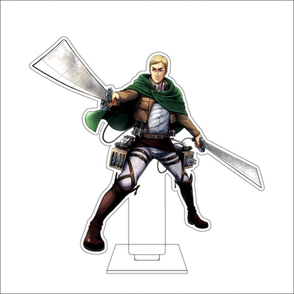 16CM Anime Attack on Titan Cosplay Acrylic Figure Stand Plate Ymir Sasha Braus Conny Springe Ornaments Gifts