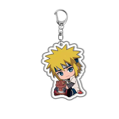 Naruto Shippuden Anime Acrylic Backpack Keychain Pendant Cosplay Accessory Uzumaki Naruto Figure Collectible Gift for Fans