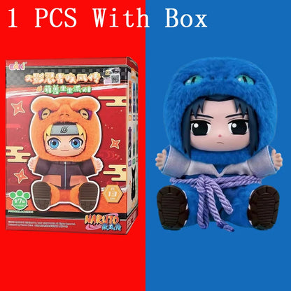 BANDAI Eaki Naruto Uzumaki Naruto Blind Box Shippuden Beast Party Series Jiraiya Plush Doll Anime Characters Are Cute Toys Gifts