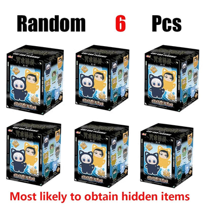 TOPTOYCartoonbackpackpendant,anime peripheral gift box,Naruto Blind box gift Eaki Jujutsu Kaisen Season 2 CatParkPartyGojoSatoru