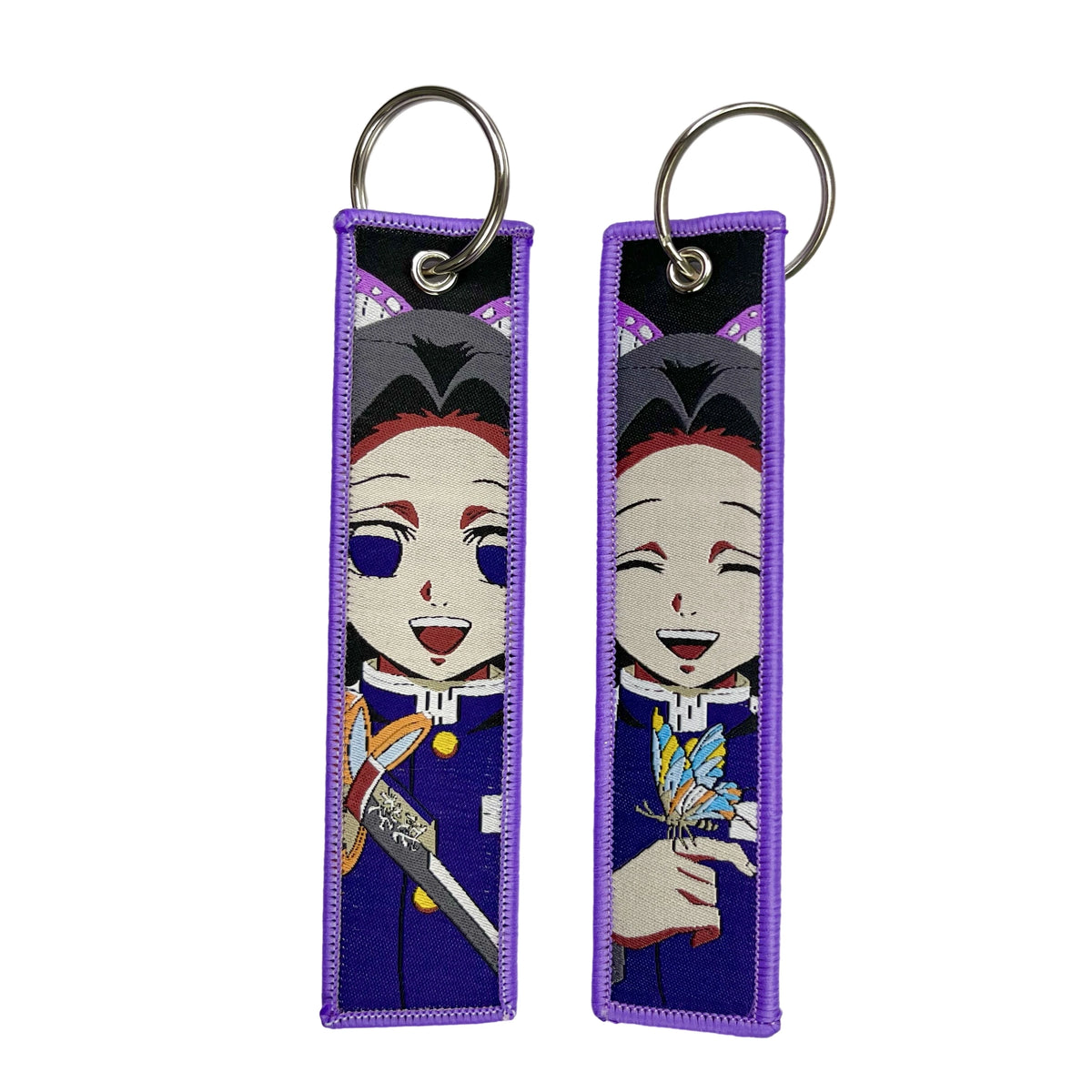 Anime Girls Embroidery Keychain