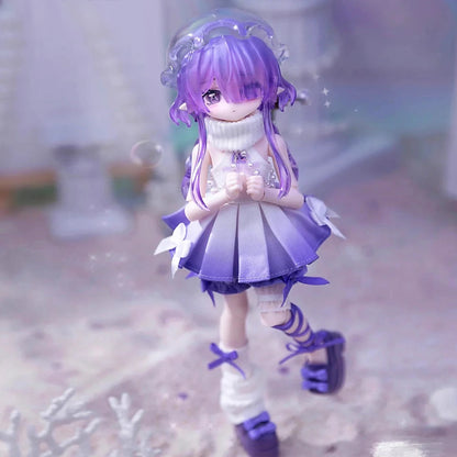In Stock Minty Ocean Gem Series 1/8bjd Blind Box Movable Joint Doll Mystery Box Kawaii Action Anime Figure surprise Toy Gift