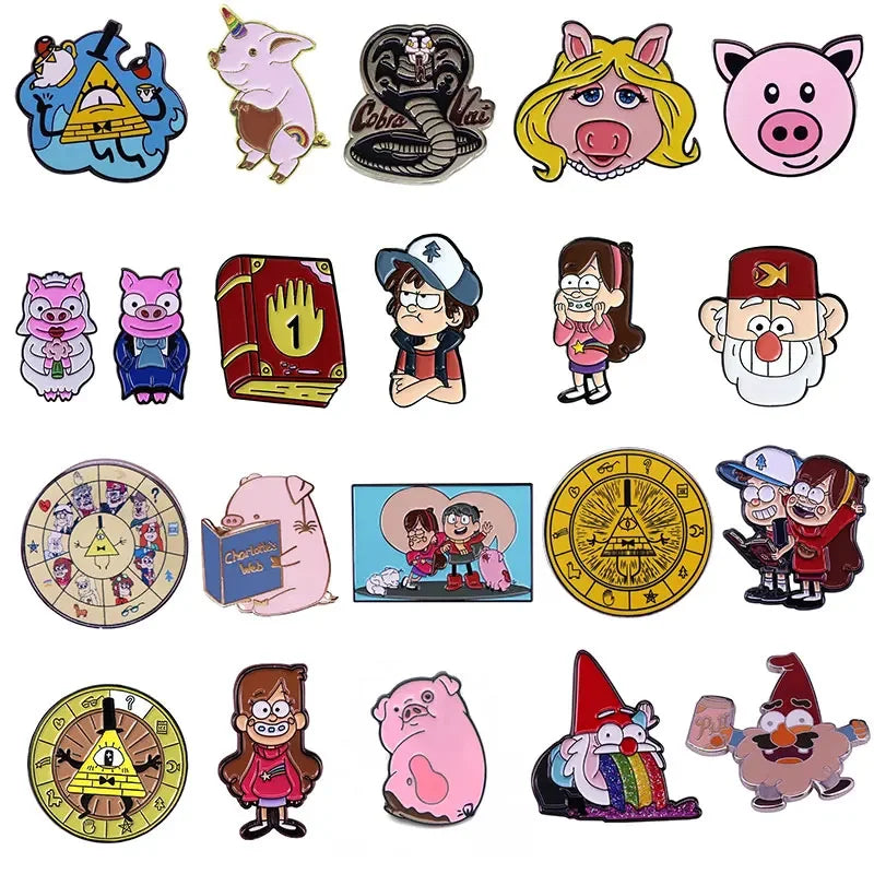 EUROPE Fantasy Funny Anime Enamel Lapel Pin Gravity Collect Badge
