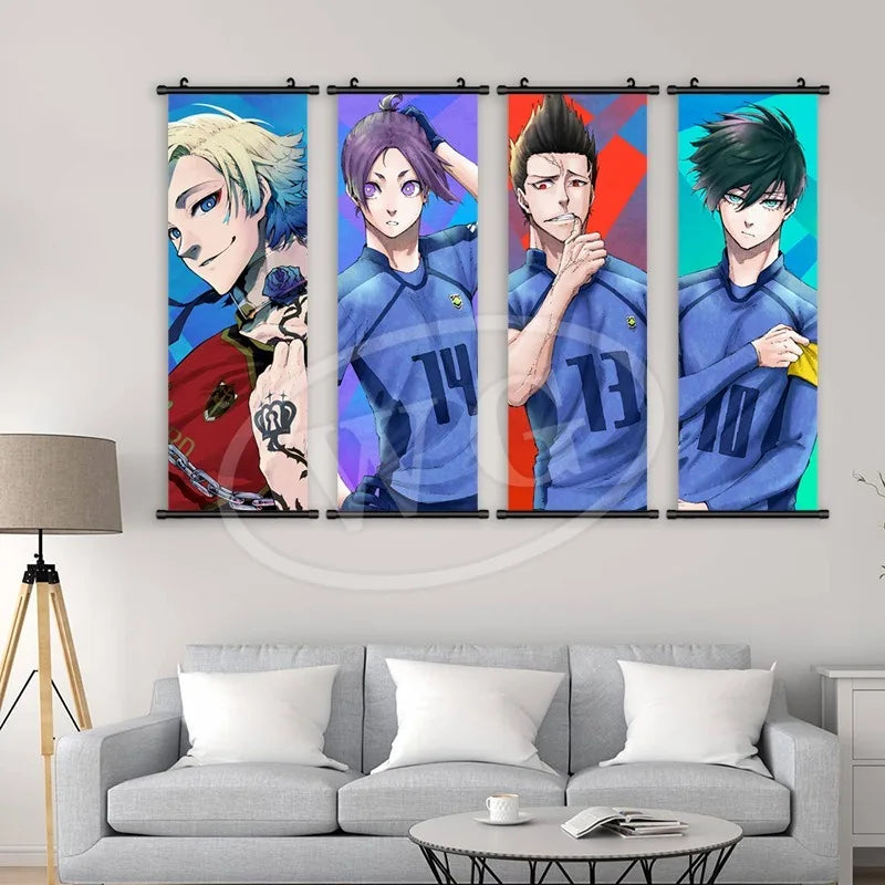 Blue Lock Reo Mikage Canvas Scroll