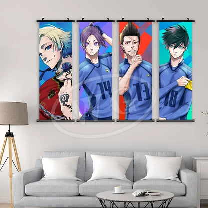Blue Lock Reo Mikage Canvas Scroll