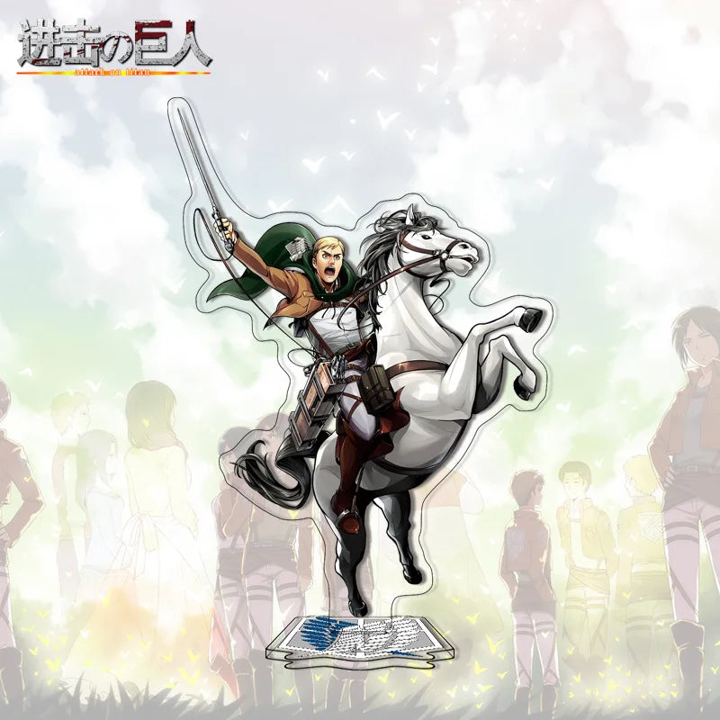 Attack on Titan Acrylic Stand Anime Large Stand Cartoon Cute Character Figure Display Stand Anime Merchandise Collectible Gift