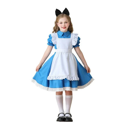 Alice In Wonderland Blue Maid Dress