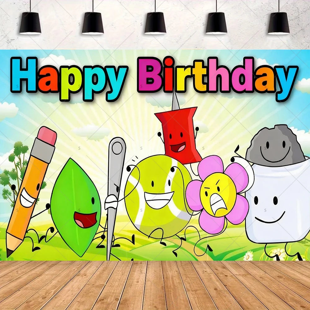 Battle For Dreaming Island Birthday Backdrop Set
