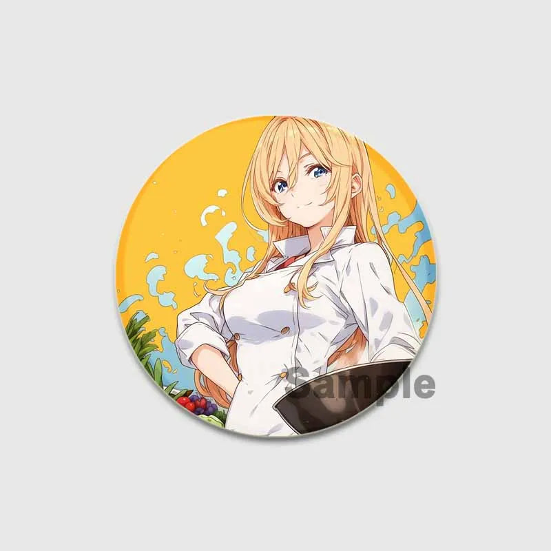 Food Wars Soma Tinplate Pins