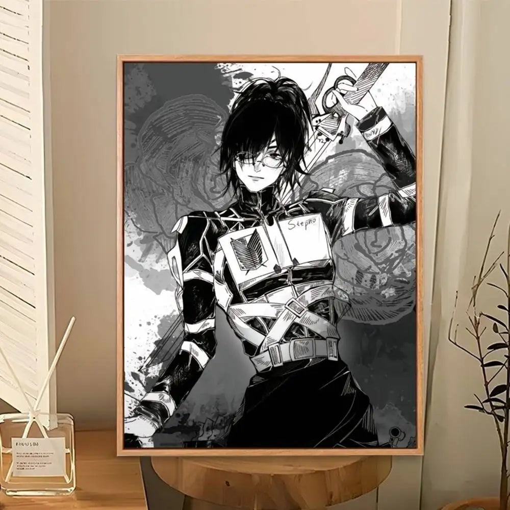 Hange Zoe Attack On Titan Anime   Poster Perfect Space Sticker Self Adhesive for Office Home Theater Wall Art Decor Fancy Gift