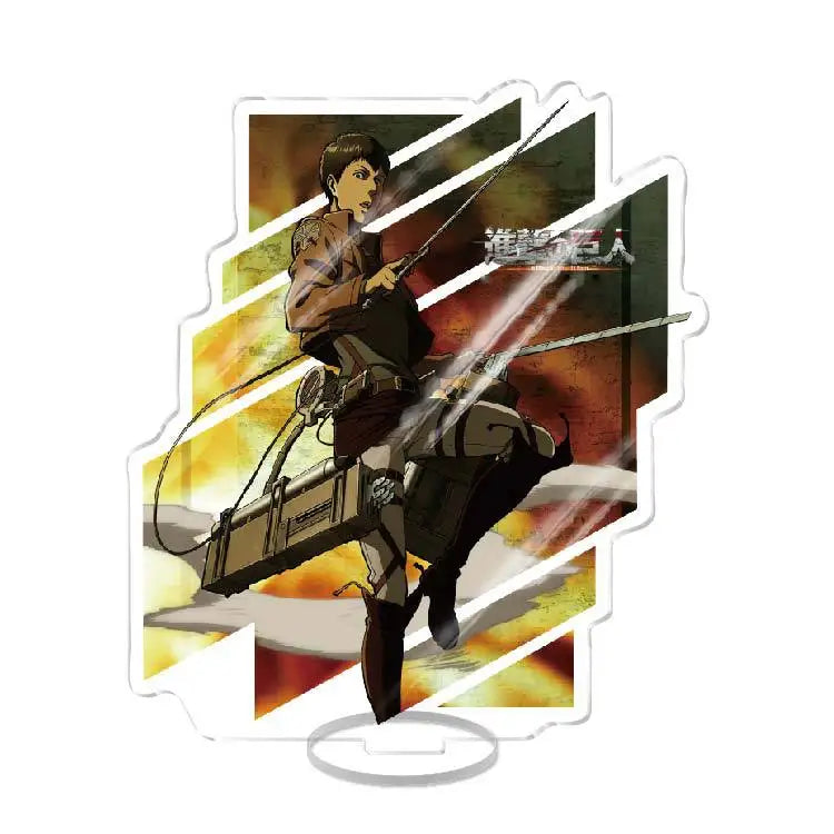 Attack On Titan Armin Arlert Eren Yeager Mikasa Anime Acrylic Figure Display Stand Model Plate Keychain Friends Girl Gift School