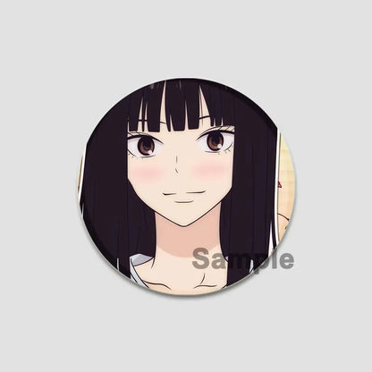 Kimi Ni Todoke Tinplate Pin Round Cartoon Snap-in Brooches