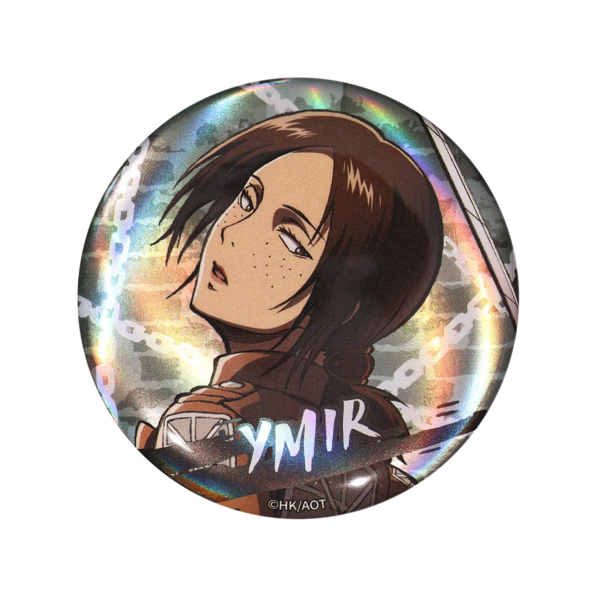 58mm Anime Attack on Titan Eren Jaeger Mikasa·Ackerman Sasha Braus Cosplay COSTUME Badge Pin SPTE Tinplate Brooch﻿ Prop Gilf