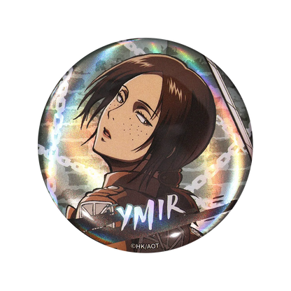 58mm Anime Attack on Titan Eren Jaeger Mikasa·Ackerman Sasha Braus Cosplay COSTUME Badge Pin SPTE Tinplate Brooch﻿ Prop Gilf