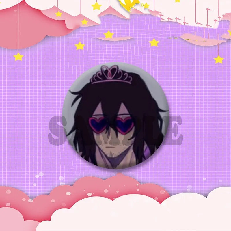 Game Anime Shota Aizawa Cosplay Badge Pin SPTE Plastic Snap-in Brooch