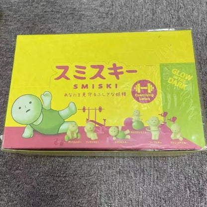 Sonny Angel Mini Figure Smiski Birthday Sunday Living Yoga Work Bath Hippers Moving Series Mystery Surprise Blind Box Toys Gifts