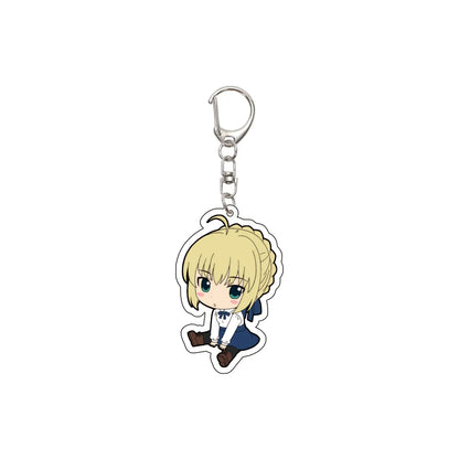 55MM Anime Fate/Grand Order Keychain Fujimaru Ritsuka Mash Kyrielight Astolfo Key Chain Acrylic Model Plate Christmas Gifts