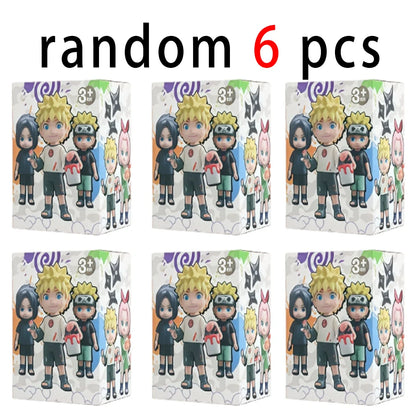 1-12Pcs Naruto Blind Box Figures Model Ornament Anime Uchiha Sasuke Sakura Cosplay Action Figurine PVC Model Toy Christmas Gifts