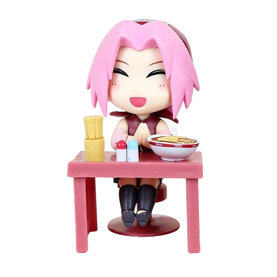 Anime New In Stock  Naruto Breeze Ramen Lamian Noodles Theme Blind Box Handmade Ornament Gift Naruto Sasuke Model Toys