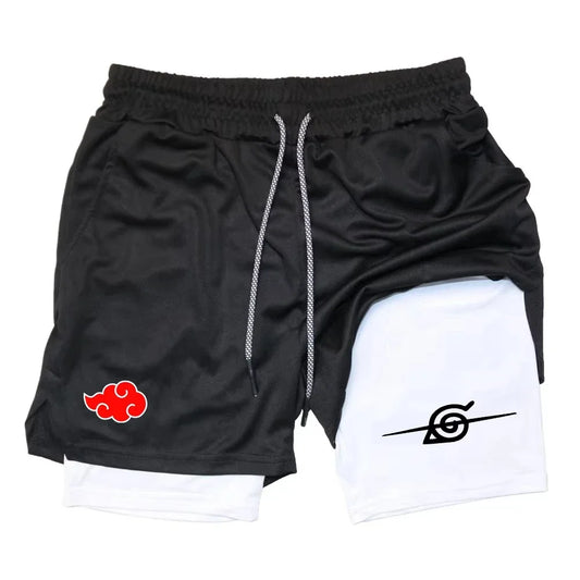 Naruto Naruto 2-In-1 Shorts