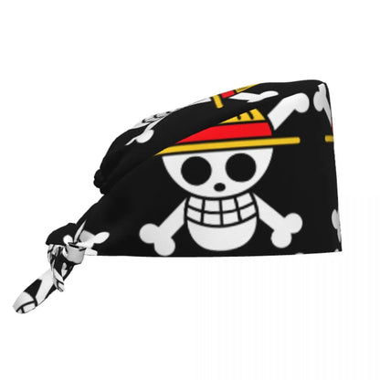 One Piece Skull Scrubs Cap