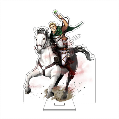 16CM Anime Attack on Titan Cosplay Acrylic Figure Stand Plate Armin Arlert Eren Jaeger Mikasa·Ackerman Ornaments Gifts