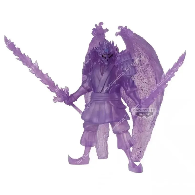 100% Original BANDAI BANPRESTO Naruto Shippuden Susanoo Sasuke & Kurama Nine Tails Anime Figure Set Collectible PVC Home Decor