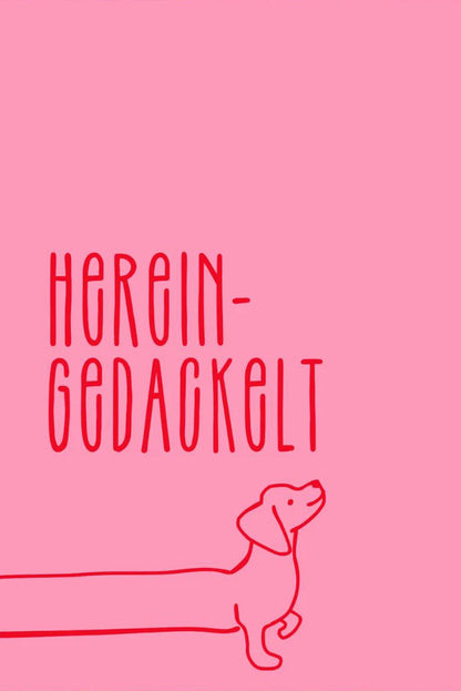 Dachshund Minimalist Wall Art