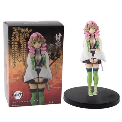 Anime Figure Demon Slayer Figures Kimetsu No Yaiba Doll Tanjiro Nezuko Zenitsu Figurine Inosuke Warrior Action Figure Model Toys
