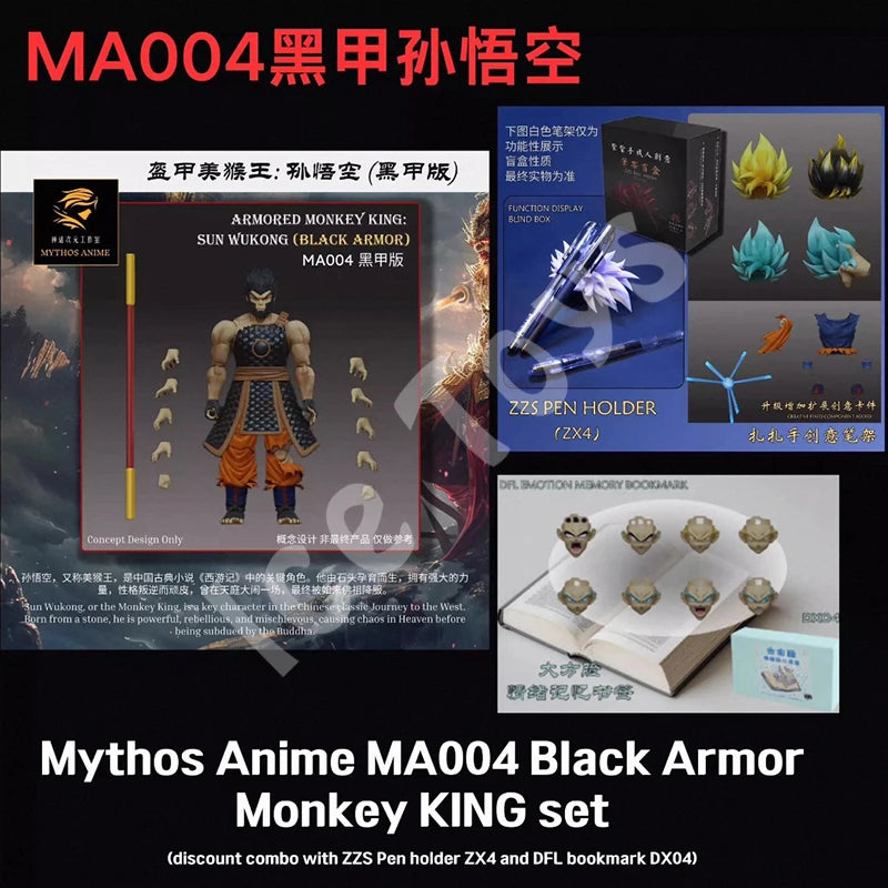 In Stock Mythos Anime MA001-MA004 Armor Goku Dragon Ball SSB Super Saiyan Blue SHF Action Figure Anime Model Toys