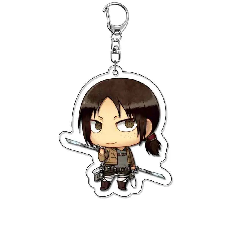 Attack On Titan Merchandise Keychain Eren Levi Hange Mikasa Armin Wings Of Freedom Fan Made Pendant Friends Girl Gift Choice