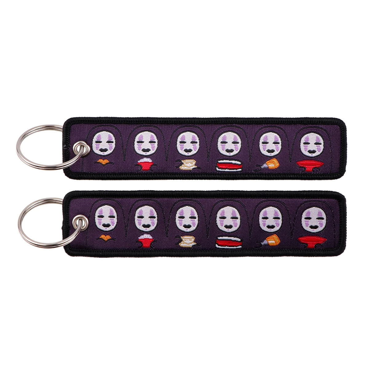 Anime Character Embroidery Keychain