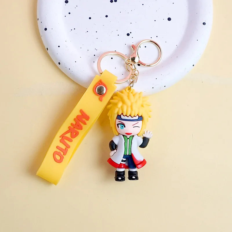 Naruto cartoon Keychain Hatake Kakashi Character Keychain cartoon Pendant Bag Car Key Decorations Gifts for Fans.