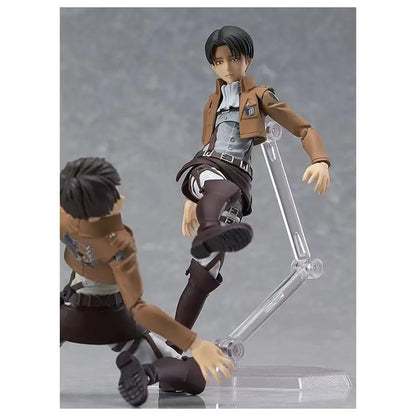 In Stock Original Maxfactory Figma Attack On Titan Levi Ackerman No.213 Anime Action Figure Collection Model